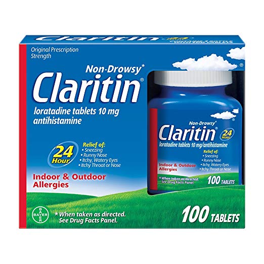 Claritin 24-Hour Non-Drowsy Allergy Medicine Tablets