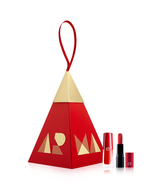 Giorgio Armani?Red Lip Duo Ornament Set