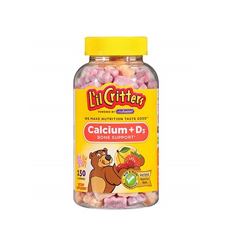 L'il Critters Kids Calcium Gummy Bears with Vitamin D3 Supplement
