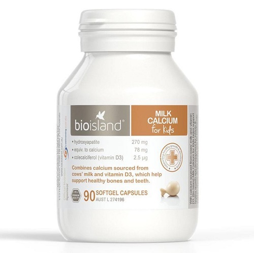 Bio Island Milk Calcium Kids 90 Capsules